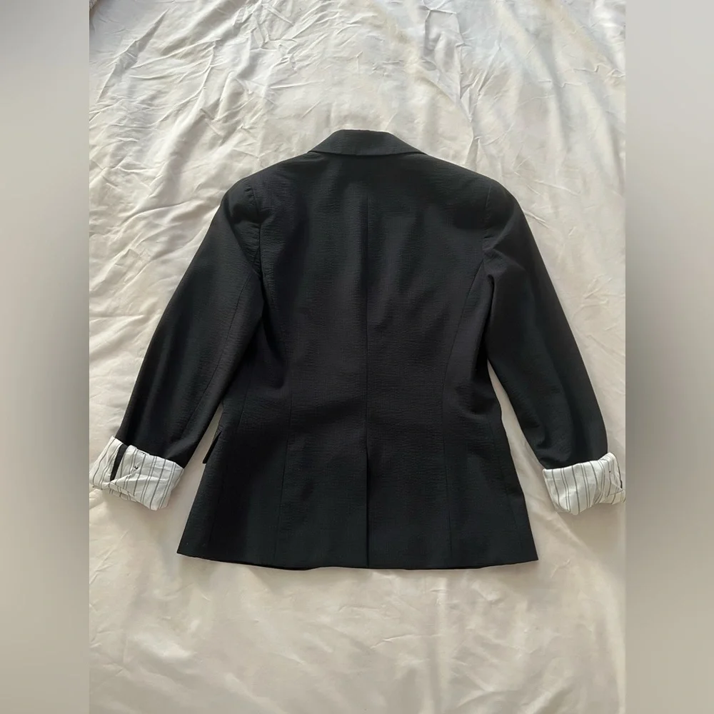 Theory One Button Slim Jacket - Picture 4 of 7
